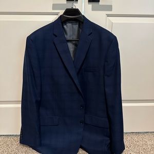 Men’s Claiborne Blue Check Blazer/Suit Jacket